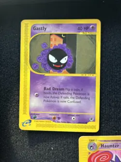 Pokemon 2 card lot TCG Haunter/Gastly Expedition Base Set 2002 Nintendo E-Reader - Image 3