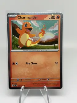 Charmander 020/217 (Cosmos Holo) Ascended Heroes Pokemon NM *TAIL SWIRL* - Image 1