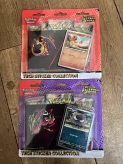 Pokemon Ascended Heroes Tech Sticker Collection (Charmander + Gastly) Lot of 2 - Image 1