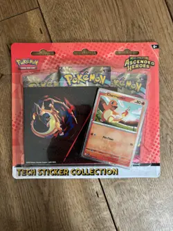 Pokemon Ascended Heroes Tech Sticker Collection (Charmander + Gastly) Lot of 2 - Image 3