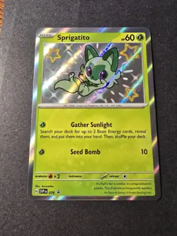 Pokemon Sprigatito (76/152) Scarlet & Violet Black Star Promos NM HOLO - Image 1