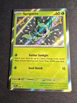 Pokemon Sprigatito (76/152) Scarlet & Violet Black Star Promos NM HOLO - Image 2