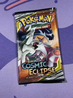 Pokemon TCG Cosmic Eclipse Sealed Booster Pack Palkia Dialga Art - Image 1