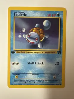 Pokemon Card - Squirtle Team Rocket 68/82 1st Edition Never Played - Image 1