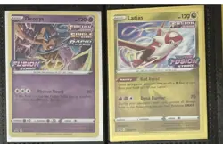 Deoxys SWSH170 Prerelease Black Star Promo And Latias Lot Pokemon TCG - Image 1