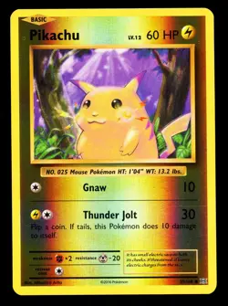 2016 Pokemon XY Evolutions Pikachu Rev. Foil 35/108 Near Mint 1 - Image 1