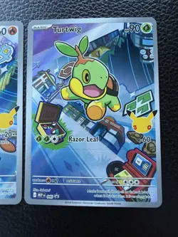 Pokemon First Partner Illustration Turtwig Chimchar Piplup Promo Cards - Image 4