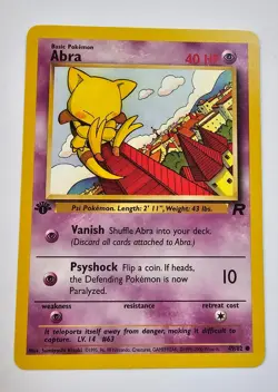 Pokemon TCG Abra Team Rocket 49/82 Unlimited Regular Common Card WOTC NM - Image 1