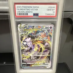 Pokemon Mewtwo VSTAR Full Art Holo Crown Zenith GG44 Ultra Rare PSA 10 - Image 1