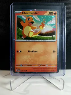 Pokemon! Charmander 020/217 - Swirl Cosmo Holo - Ascended Heroes - Promo - Mint - Image 1