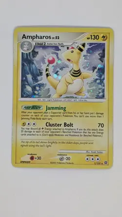 Ampharos 1/132 Holo Pokemon Secret Wonders MP - Image 1