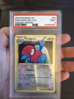 Porygon2 65/98 Reverse Foil/Holo 2015 Pokemon Ancient Origins PSA 9 Mint - Image 3