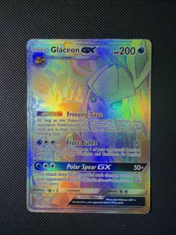 Pokemon Glaceon GX Secret Rare Holo 159/156 Sm-Ultra Prism - Image 1