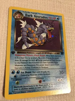 1st Edition Dark Gyarados #8/82 Rare Holo - Team Rocket Set MP Pack Fresh. - Image 1
