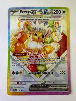 Pokemon TCG Eevee EX 174 Prismatic Evolutions SPC Promo Card - Image 1