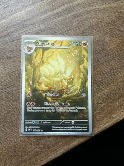Pokemon Ninetales 199/197 Obsidian Flames Illustration Rare Holo 120 HP - Image 1