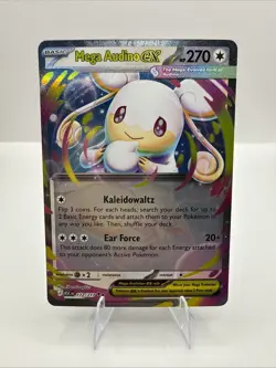 Pokemon Mega Audino ex 172/217 Ascending Heroes Double Rare DR Holo TCG Card - Image 1