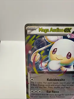 Pokemon Mega Audino ex 172/217 Ascending Heroes Double Rare DR Holo TCG Card - Image 2