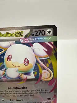 Pokemon Mega Audino ex 172/217 Ascending Heroes Double Rare DR Holo TCG Card - Image 3