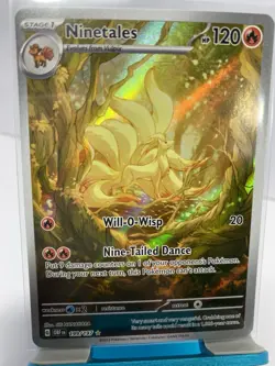 Pokemon Ninetales #199/197 Secret Rare Obsidian Flames Card - Image 1