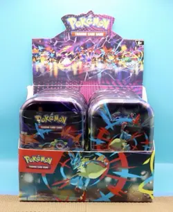 Pokemon TCG Mega Evolution Mini Tin Display 10 Sealed Tins With Display Box💥 - Image 1