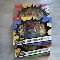 Pokemon TCG | Ascended Heroes | Mega Feraligatr , Meganium & Emboar | EX Boxes - Image 1