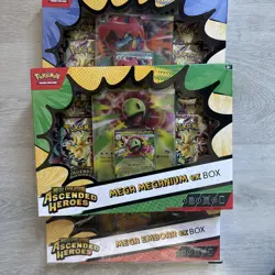 Pokemon TCG | Ascended Heroes | Mega Feraligatr , Meganium & Emboar | EX Boxes - Image 3