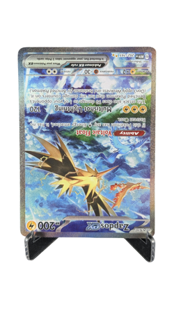 Pokemon Zapdos ex 202/165 Scarlet Violet 151 SIR Secret Rare NM Full Art Holo - Image 2
