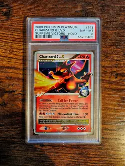 Charizard G Lv. X 2009 Pokemon Platinum Supreme Victors Holo Rare #143 PSA 8 - Image 1