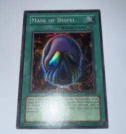 Yugioh Mask Of Dispel LON-017 Super Rare Unl Original Print (NM) - Image 1