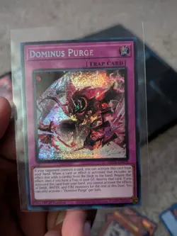Yugioh! Dominus Purge Prismatic Secret Rare 2025 tin MP25-EN095! - Image 1