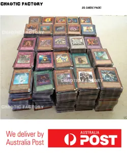 YuGiOh 25x BULK Cards with Rares & Foils - Genuine Konami cards, Best Value! - Image 1