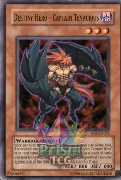 Destiny HERO - Captain Tenacious EOJ-EN002 Yugioh - Image 1