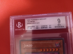 2002 Yugioh Jinzo PSV-000 BGS 9 Gem Mint Secret Rare Pharaoh’s Servant - Image 2