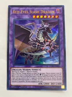YUGIOH! Red-Eyes Slash Dragon LEDU-EN003 Ultra Rare 1st Edition NM - Image 1