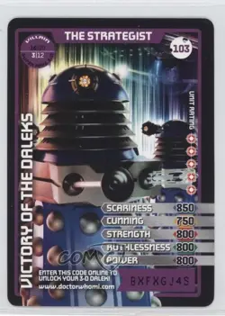 2010 Doctor Who - Monster Invasion Trading Card Game The Strategist #103 - Image 1