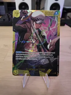 Trafalgar Law OP10-119 SEC English One Piece TCG Card Royal Blood NM+ Pack Fresh - Image 1
