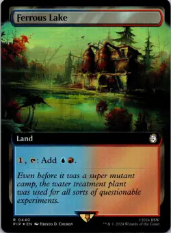 Ferrous Lake (Extended Art) 440 Universes Beyond: Fallout MTG Foil LP - Image 1