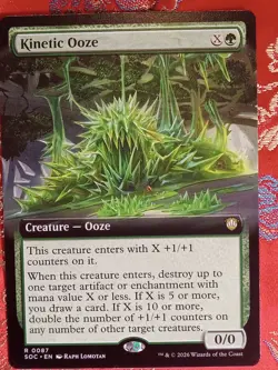 EXTENDED Kinetic Ooze Secrets of Strixhaven commander Magic The Gathering MTG - Image 1