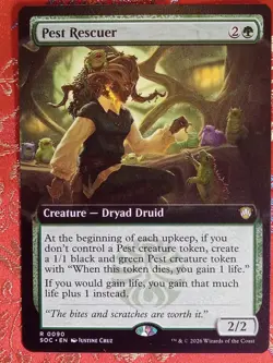 EXTENDED Pest Rescuer Secrets of Strixhaven commander Magic The Gathering MTG - Image 1