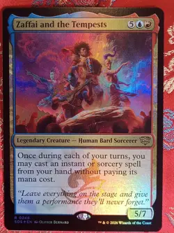 FOIL Zaffai and the Tempests Secrets of Strixhaven Magic The Gathering MTG rare - Image 1