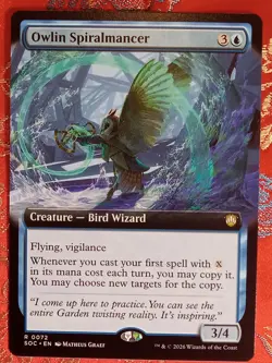 EXTENDED Owlin Spiralmancer Secrets of Strixhaven commander Magic The Gathering - Image 1