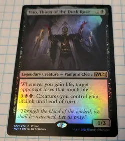 Vito, Thorn of the Dusk Rose NM PROMO FOIL Core Set 2021 MTG 127/274 P - Image 1