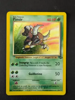 Vintage Pinsir 9/64 Holo Rare - Jungle Set 1999 WOTC Pokemon Card -MP - Image 1