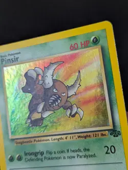 Vintage Pinsir 9/64 Holo Rare - Jungle Set 1999 WOTC Pokemon Card -MP - Image 2