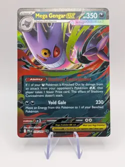 Pokemon TCG Mega Gengar EX 056/094 Phantasmal Flames Ultra Rare Holo - Image 1