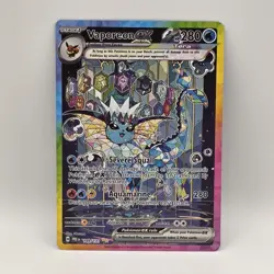 Vaporeon ex 149/131 SIR Prismatic Evolutions Pokemon Card NM - Image 1