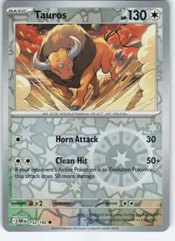 Tauros 152/182 Common Reverse Holo SV10: Destined Rivals NM Pokemon - Image 1