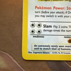 Pokemon TCG Dragonite Holo Rare Card 4/62 Fossil 1999 - Image 3