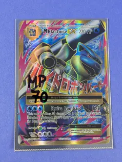 M Blastoise EX - 102/108 - Rare Ultra Holo Evolutions - Pokemon Card - MP - Image 3